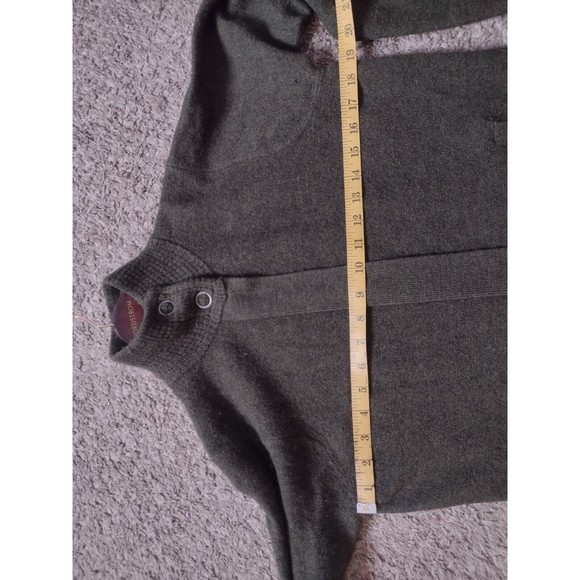 Smartwool Sweater Mens Cardigan Sweater Medium Green Zip Up Collar Outdoor A4 - Picture 8 of 8